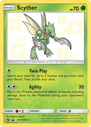 Scyther SV1/94 - [Hidden Fates Shiny Vault] Holofoil