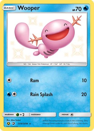 Wooper SV9/94 - [Hidden Fates Shiny Vault] Holofoil