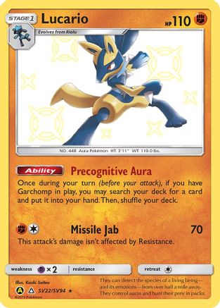 Lucario SV22/94 - [Hidden Fates Shiny Vault] Holofoil