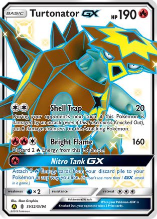 Turtonator GX SV52/94 - [Hidden Fates Shiny Vault] Holofoil
