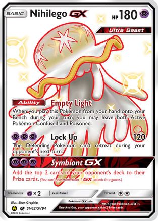 Nihilego GX SV62/94 - [Hidden Fates Shiny Vault] Holofoil