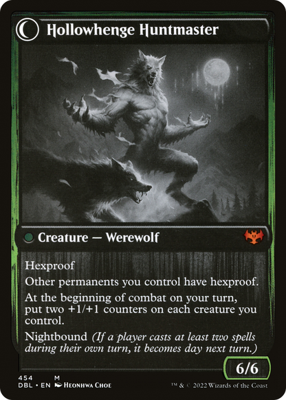 Avabruck Caretaker // Hollowhenge Huntmaster (DBL-454) - [Innistrad: Double Feature]: (Double Faced Transform)