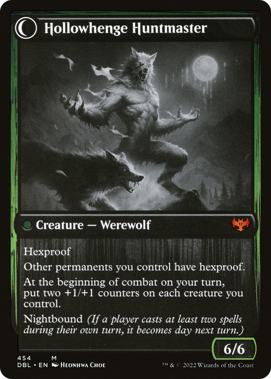 Avabruck Caretaker // Hollowhenge Huntmaster (DBL-454) - [Innistrad: Double Feature]: (Double Faced Transform)