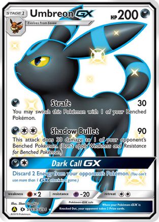 Umbreon GX (SV69/SV94) [Soleil et Lune : Destins cachés - Shiny Vault] 