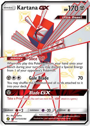Kartana GX SV73/94 - [Hidden Fates Shiny Vault] Holofoil