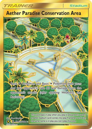 Zone de conservation du Paradis Aether (SV87/SV94) [Soleil et Lune : Destins cachés - Shiny Vault] 