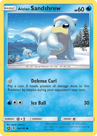 Alolan Sandshrew (19a/145) [Promotions artistiques alternatives] 
