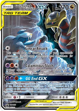 Garchomp &amp; Giratina GX (SM193) [Soleil et Lune : Promos Black Star] 