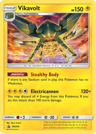 Vikavolt (SM208) [Soleil et Lune : Promos Black Star] 