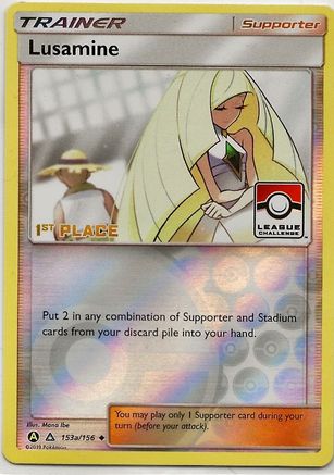 Lusamine (153a/156) (League Challenge Alt Art 1ère place) [Soleil et Lune : Ultra Prisme] 
