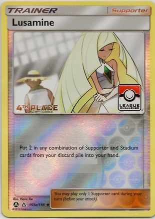 Lusamine (153a/156) (League Challenge Alt Art 4e place) [Soleil et Lune : Ultra Prisme] 