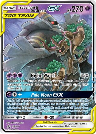 Trevenant &amp; Dusknoir GX (SM217) [Soleil et Lune : Promos Black Star] 