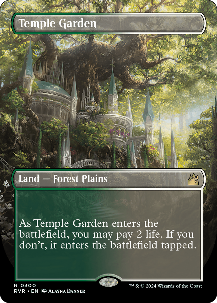 Temple Garden (RVR-300) - [Ravnica Remastered] (Borderless)