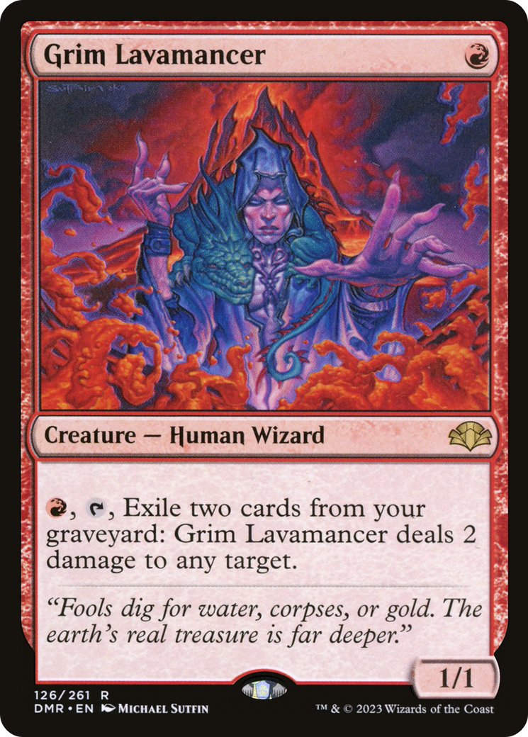 Grim Lavamancer (DMR-126) - [Dominaria Remastered] Foil