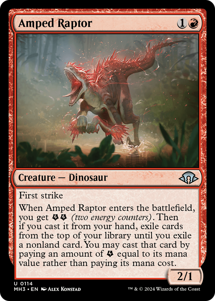 Amped Raptor (MH3-114) - [Modern Horizons 3]