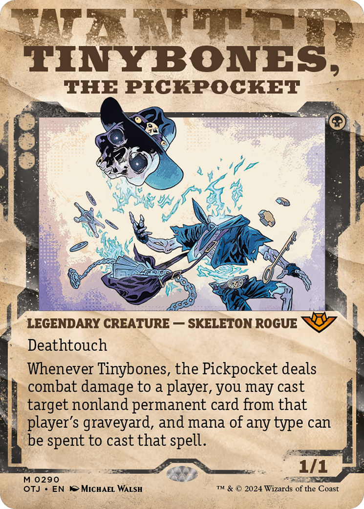 Tinybones, le Pickpocket (OTJ-290) - [Outlaws of Thunder Junction] : (Vitrine) (Sans bordure) 