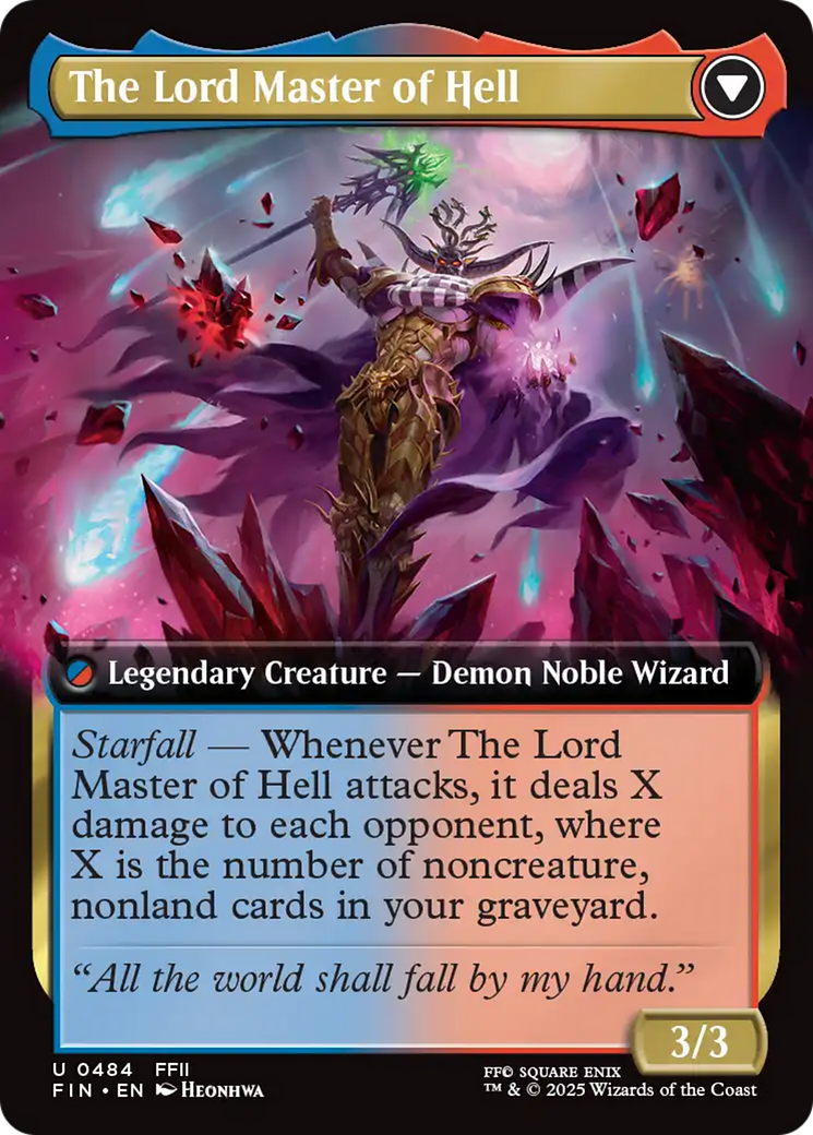 The Emperor of Palamecia // The Lord Master of Hell (FIN-484) - [FINAL FANTASY]: (Extended Art) Foil
