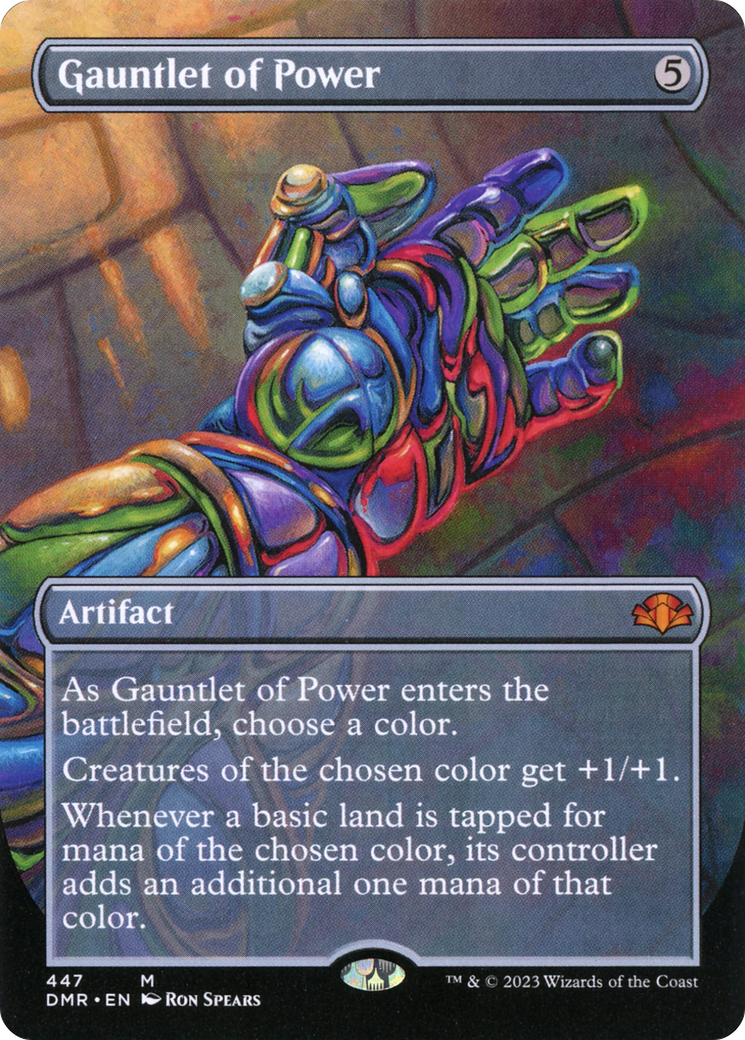 Gauntlet of Power (DMR-447) - [Dominaria Remastered] (Borderless) Foil