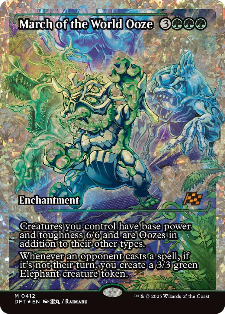 March of the World Ooze (DFT-412) - [Aetherdrift]: (Showcase, enchantment) Foil