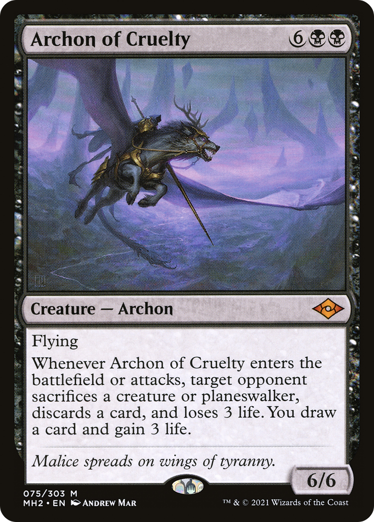 Archon of Cruelty (MH2-075) - [Modern Horizons 2]