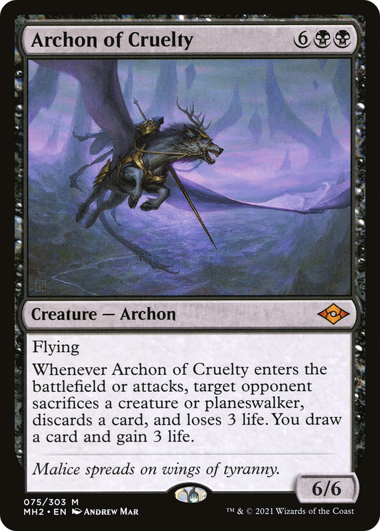 Archon of Cruelty (MH2-075) - [Modern Horizons 2]