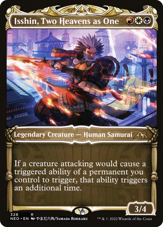Isshin, Two Heavens as One (NEO-328) - [Kamigawa: Neon Dynasty]: (Showcase)