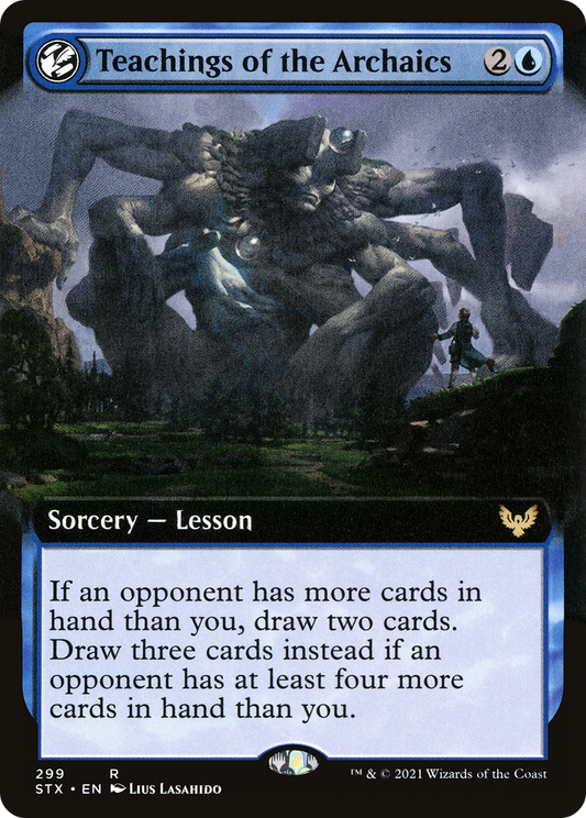Teachings of the Archaics (STX-299) - [Strixhaven: School of Mages]: (Extended Art, lesson) Foil