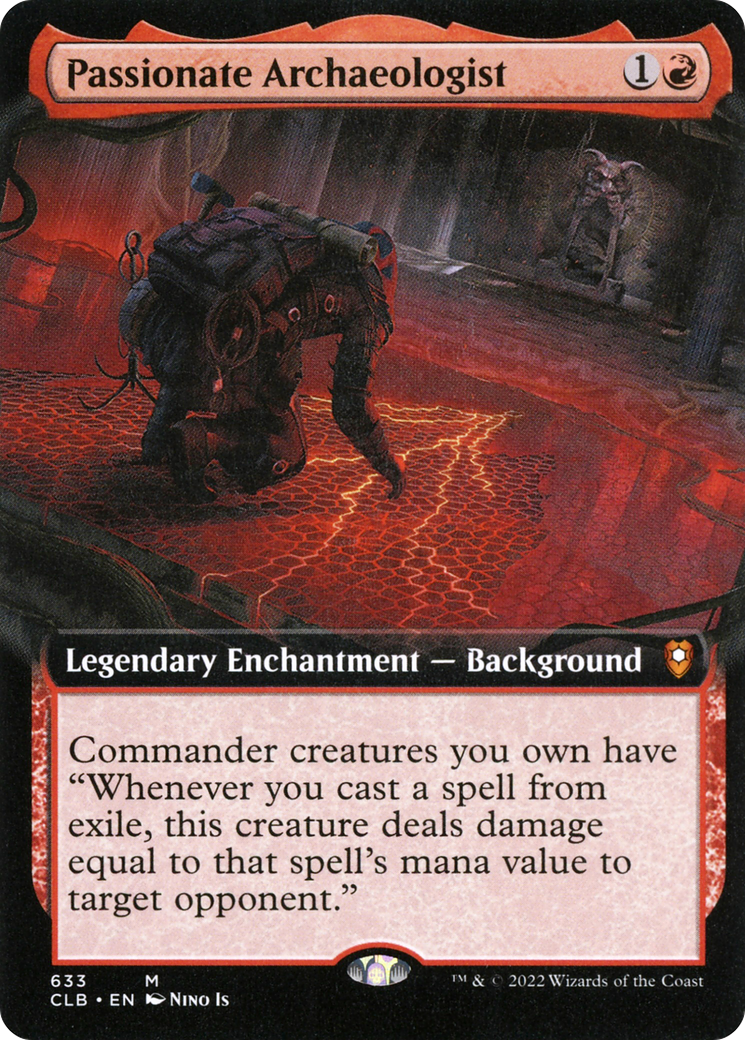 Passionate Archaeologist (CLB-633) - [Commander Legends: Battle for Baldur's Gate]: (Extended Art) Foil