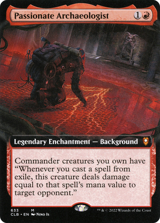 Passionate Archaeologist (CLB-633) - [Commander Legends: Battle for Baldur's Gate]: (Extended Art) Foil