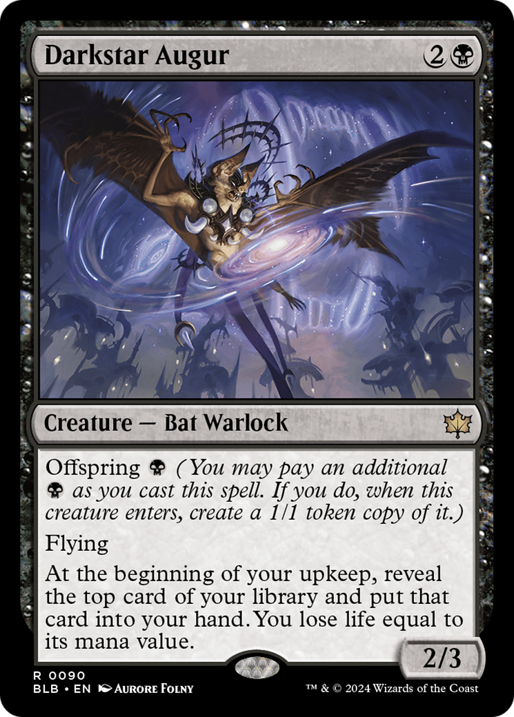 Darkstar Augur (BLB-090) - [Bloomburrow] Foil