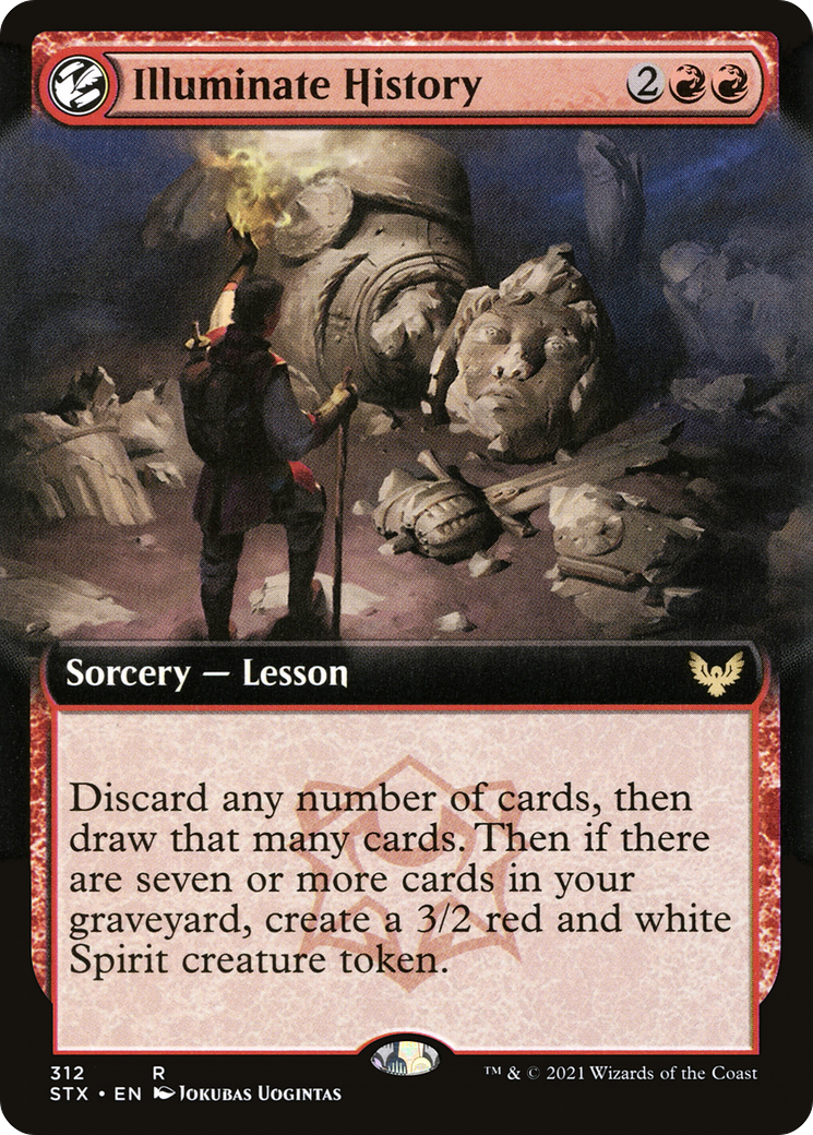 Illuminate History (STX-312) - [Strixhaven: School of Mages]: (Extended Art, lesson)