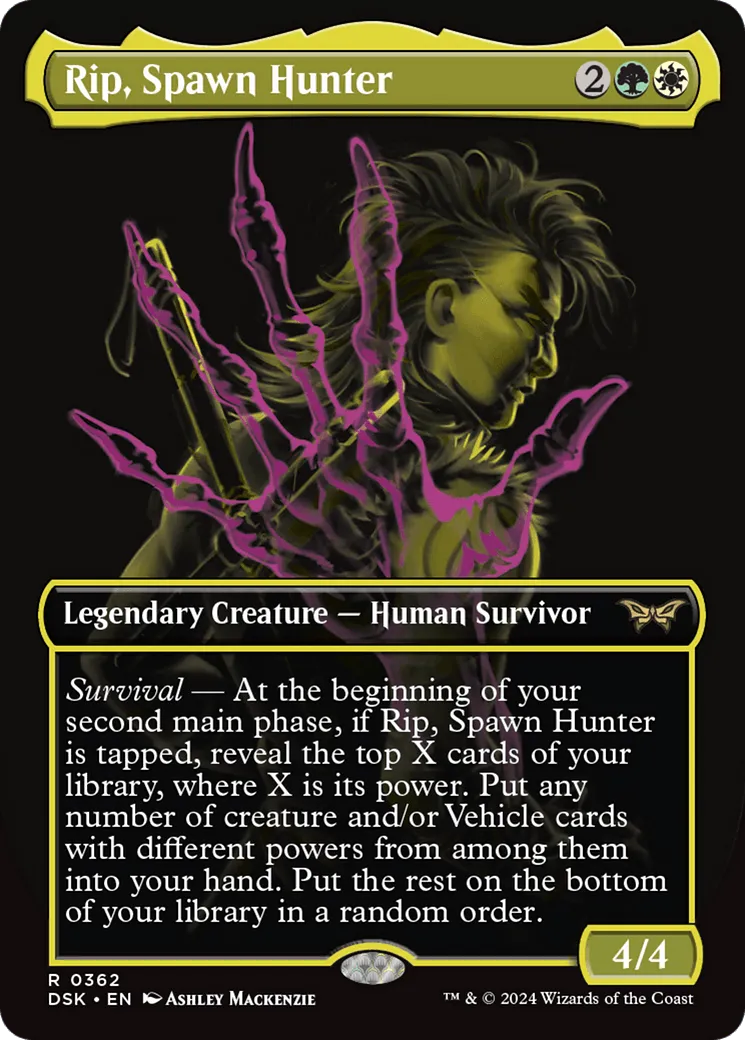 Rip, Spawn Hunter (DSK-362) - [Duskmourn: House of Horror] (Borderless) Foil