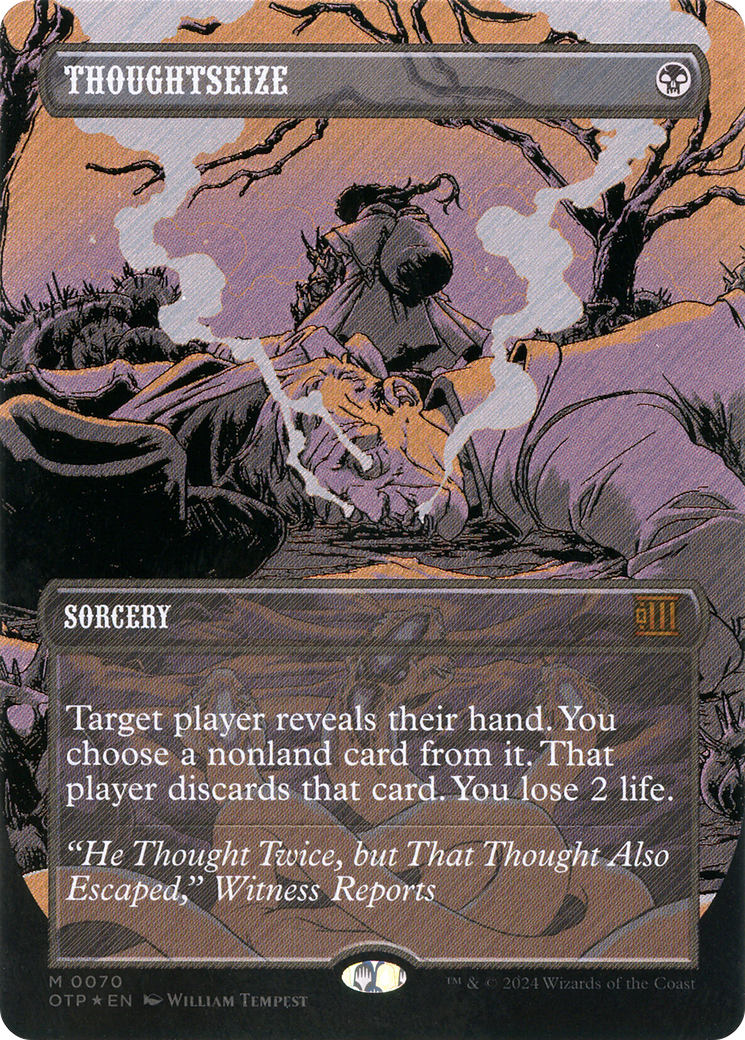 Thoughtseize (OTP-070) - [Breaking News]: (Showcase) (Borderless) Foil