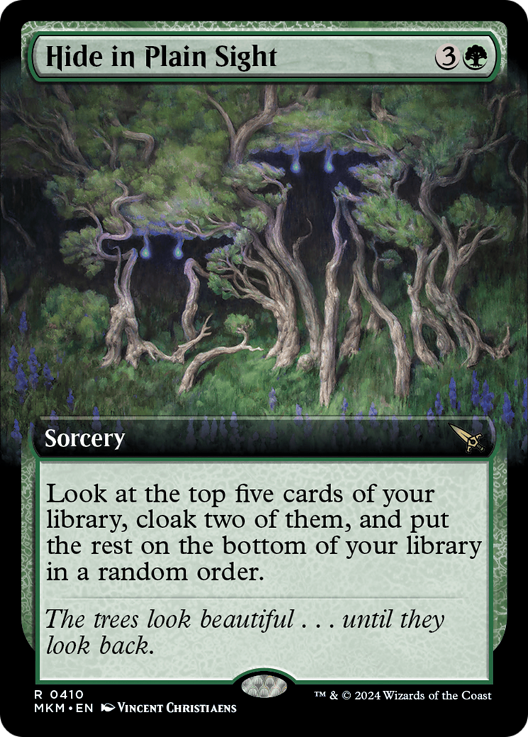 Hide in Plain Sight (MKM-410) - [Murders at Karlov Manor]: (Extended Art) Foil