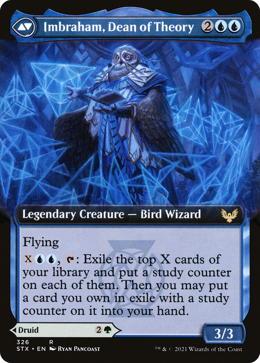 Kianne, Dean of Substance // Imbraham, Dean of Theory (STX-326) - [Strixhaven: School of Mages]: (Extended Art) Foil