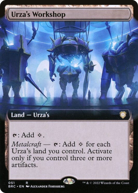 Urza's Workshop (BRC-051) - [The Brothers' War Commander]: (Extended Art)