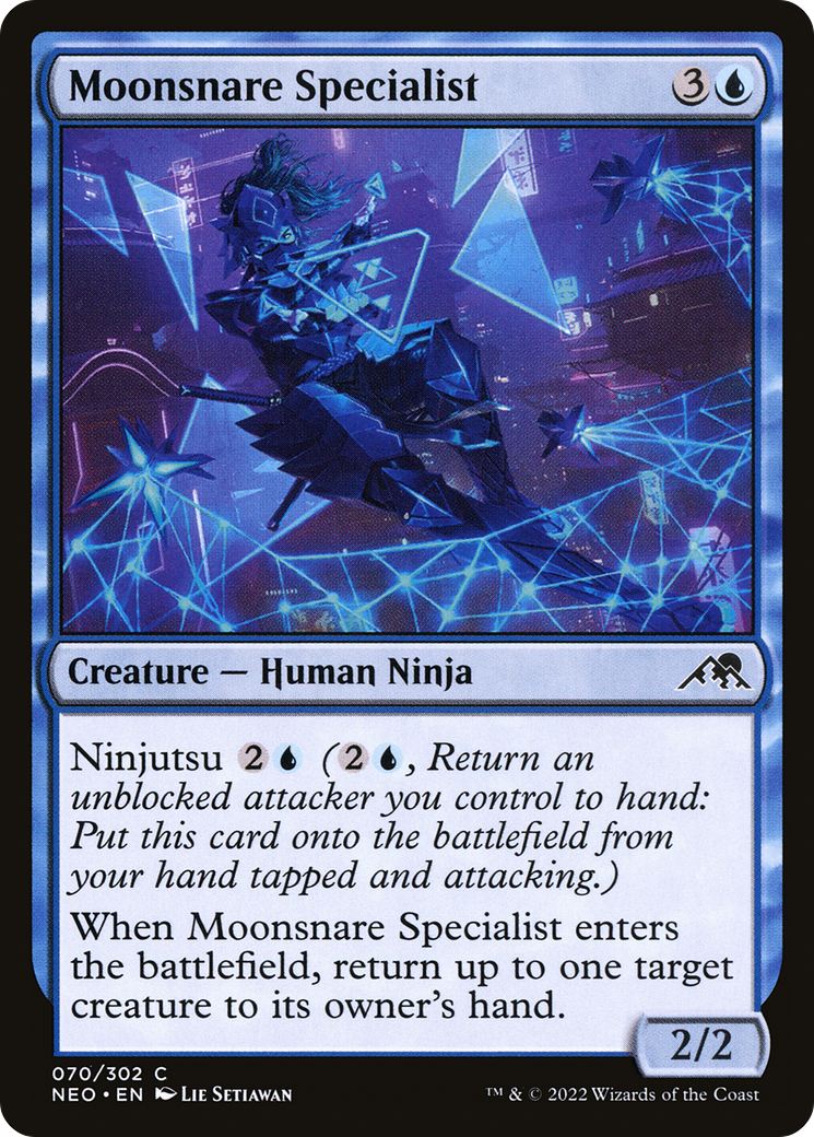 Moonsnare Specialist (NEO-070) - [Kamigawa: Neon Dynasty] Foil