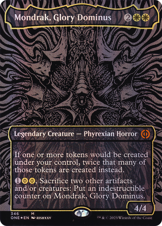Mondrak, Glory Dominus (ONE-346) - [Phyrexia: All Will Be One] (Borderless) Foil