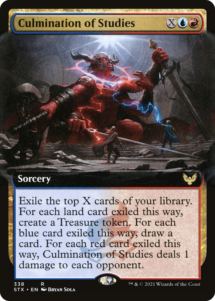 Culmination of Studies (STX-338) - [Strixhaven: School of Mages]: (Extended Art) Foil