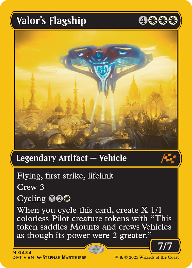 Valor's Flagship (First-Place Foil) (DFT-434) - [Aetherdrift] Foil