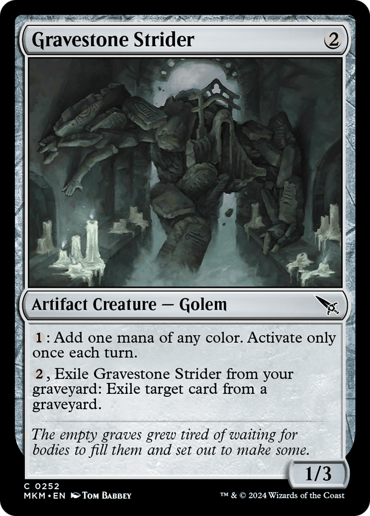 Gravestone Strider (MKM-252) - [Murders at Karlov Manor] Foil
