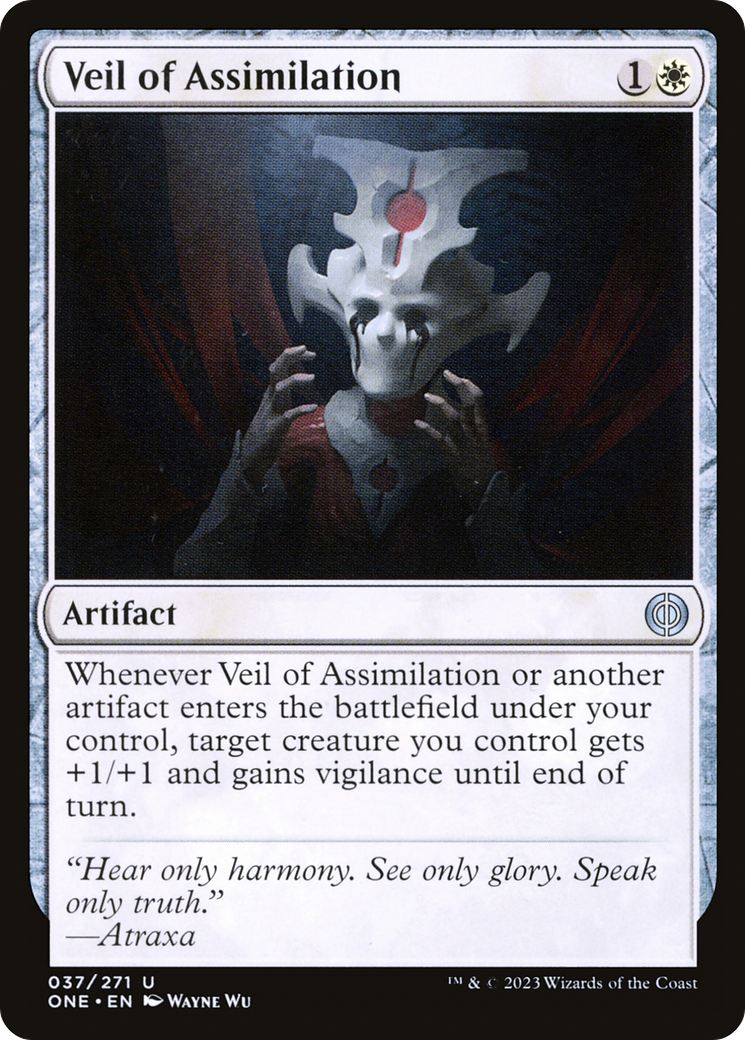 Veil of Assimilation (ONE-037) - [Phyrexia: All Will Be One] Foil