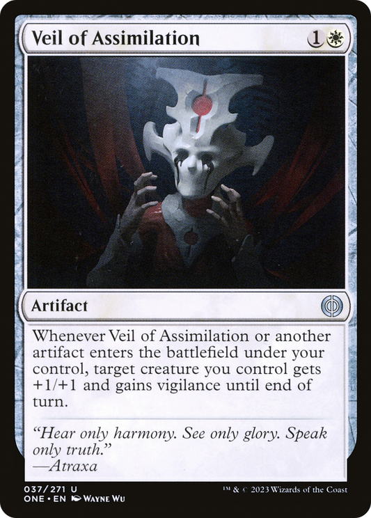 Veil of Assimilation (ONE-037) - [Phyrexia: All Will Be One] Foil