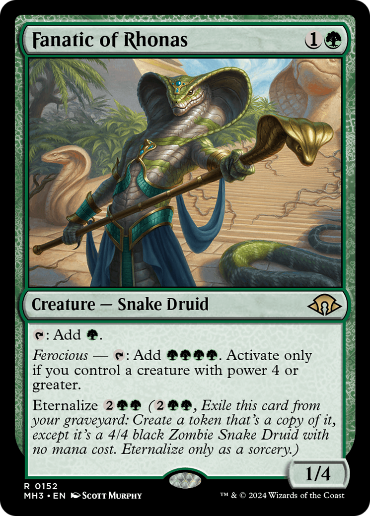 Fanatic of Rhonas (MH3-152) - [Modern Horizons 3] Foil