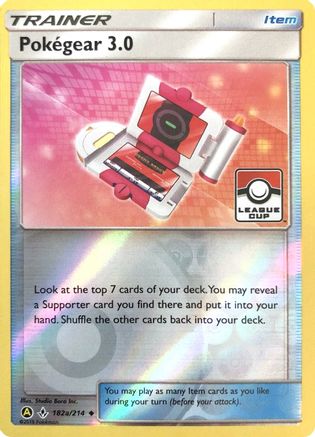 Pokegear 3.0 - 182a/214 (League Cup) 182a/214 - [League & Championship Cards] Reverse Holofoil