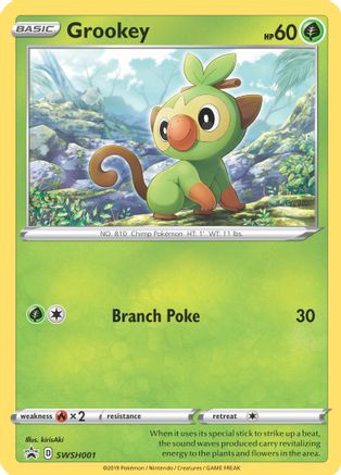 Grookey - SWSH001 SWSH001/307 - [SWSH Sword & Shield Promo Cards] Holofoil