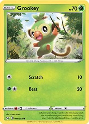 Grookey (011/202) (Collection Premium) [Épée et Bouclier : Ensemble de Base] 