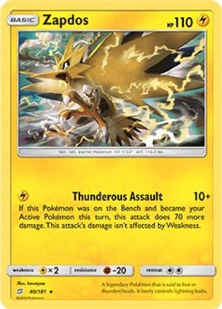 Zapdos - 40/181 40 - [Deck Exclusives]