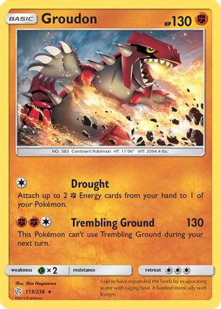 Groudon 113/236 - [SM  Cosmic Eclipse]
