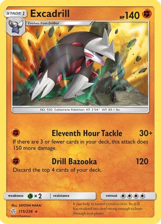Excadrill (115/236) [Soleil et Lune : Éclipse cosmique] 